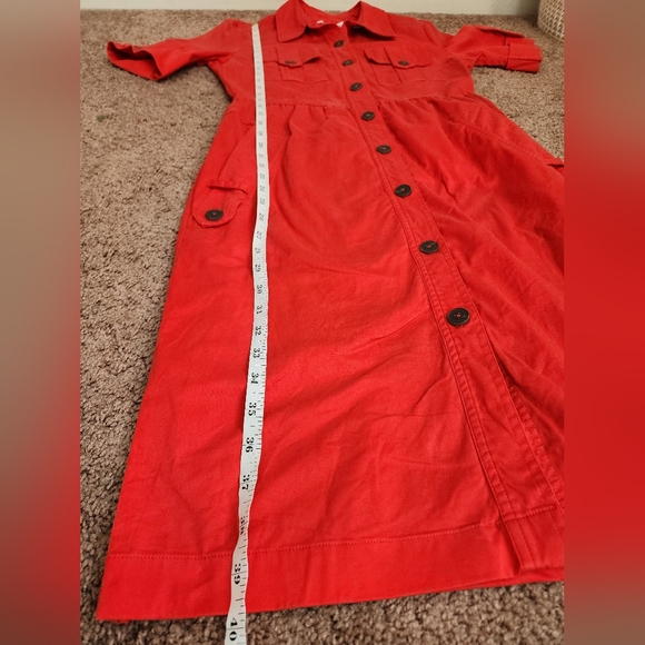 Derek Lam Collective Red Utility Dress Size 42 - Picture 12 of 12